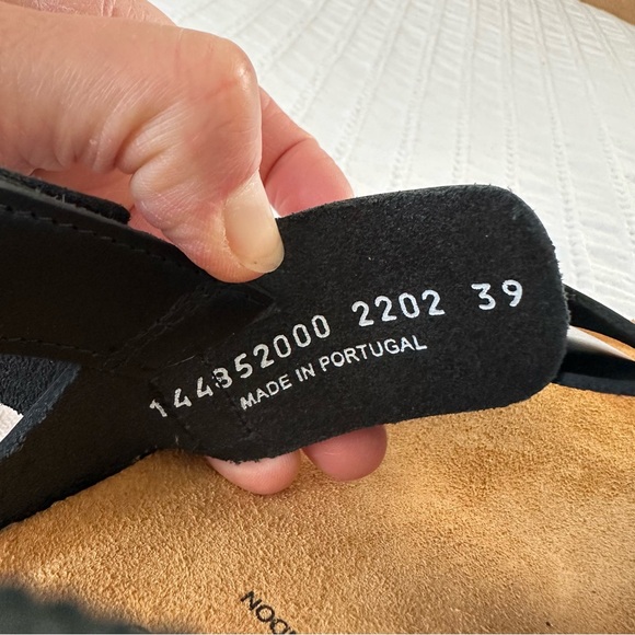 NWOT Fly London Black Leather Sandals with Buckle 39 - Picture 9 of 10